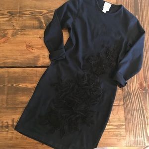 V i n t a g e  n a v y  b o d y c o n  d r e s s